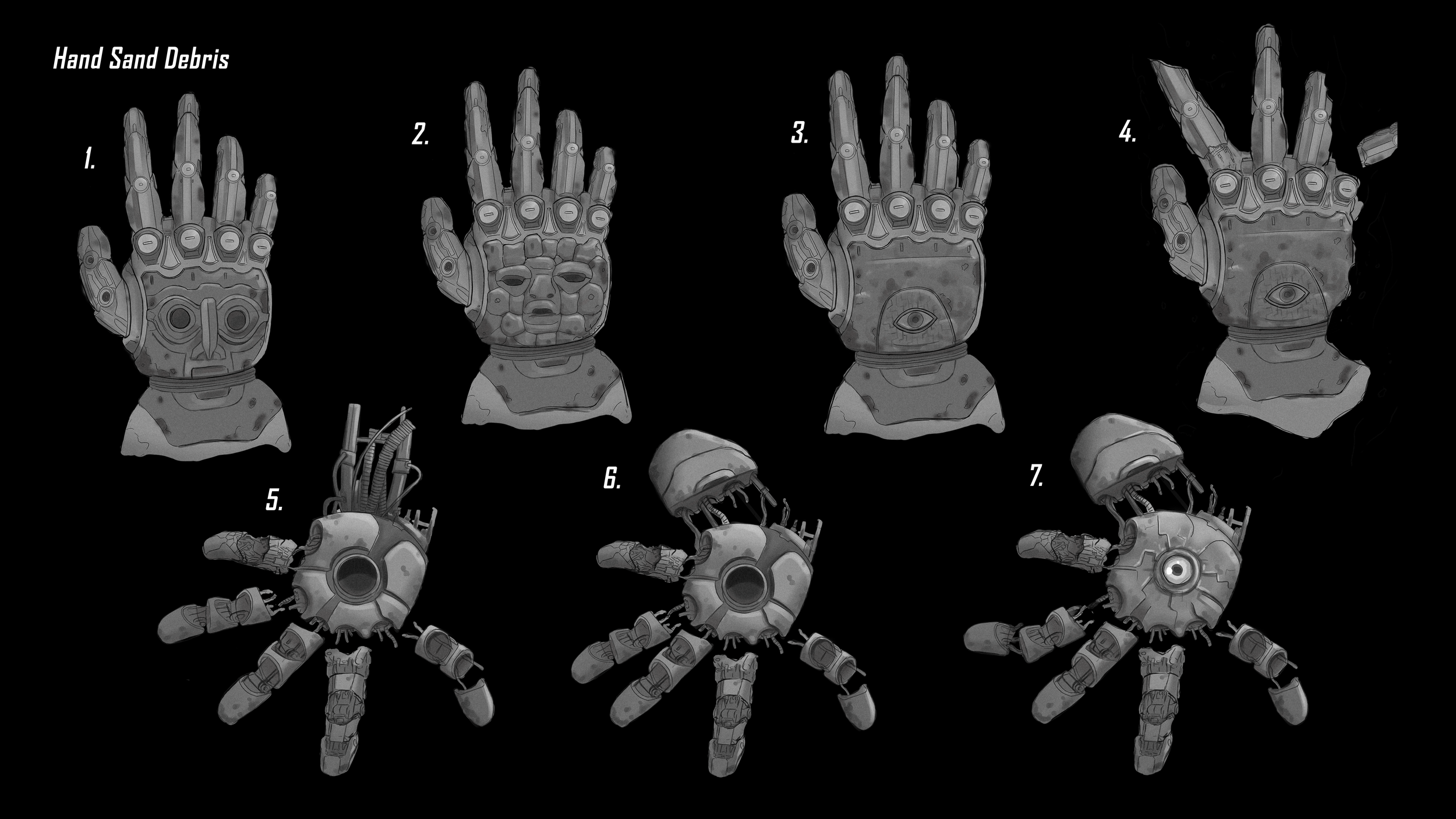 Hands and Debris